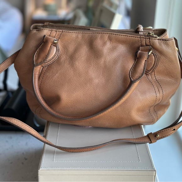 J. Crew Handbags - J. Crew Brown Leather Shoulder Bag